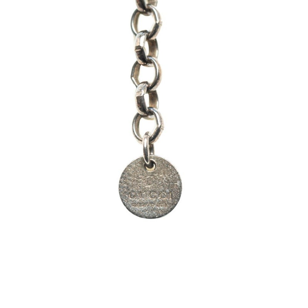 Gucci Interlocking G Necklace 455307 Silver Metal Men's GUCCI - Picture 5 of 6